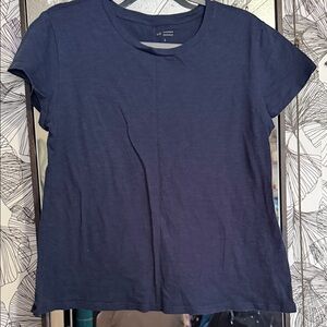 LC Lauren Conrad Dark Navy Short Sleeve Crewneck Tee
